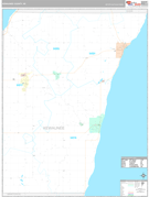 Kewaunee County, WI Digital Map Premium Style