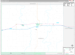 Kimball County, NE Digital Map Premium Style