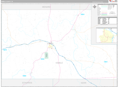 Kimble County, TX Digital Map Premium Style