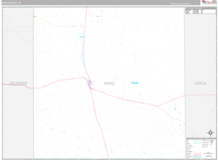 King County, TX Digital Map Premium Style