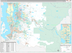 King County, WA Digital Map Premium Style