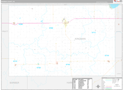 Kingman County, KS Digital Map Premium Style