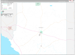 Kinney County, TX Digital Map Premium Style