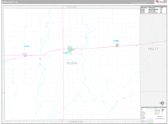 Kiowa County, KS Digital Map Premium Style