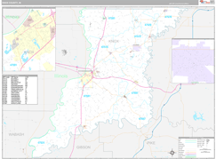 Knox County, IN Digital Map Premium Style