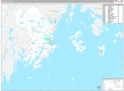 Knox County, ME Digital Map Premium Style