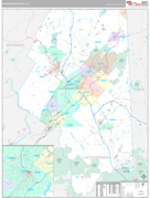 Lackawanna County, PA Digital Map Premium Style