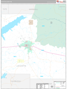 Lafayette County, MS Digital Map Premium Style