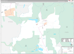 Lake County, CO Digital Map Premium Style