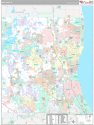 Lake County, IL Digital Map Premium Style