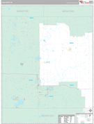 Lake County, MI Digital Map Premium Style