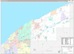 Lake County, OH Digital Map Premium Style
