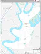 Lake County, TN Digital Map Premium Style