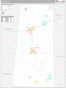 Lamar County, AL Digital Map Premium Style