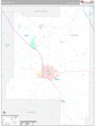 Lamar County, GA Digital Map Premium Style