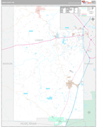 Lamar County, MS Digital Map Premium Style