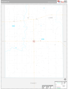 Lane County, KS Digital Map Premium Style