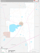 Lanier County, GA Digital Map Premium Style