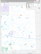 Lapeer County, MI Digital Map Premium Style