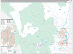 Larimer County, CO Digital Map Premium Style