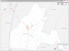 Larue County, KY Digital Map Premium Style