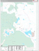 Lassen County, CA Digital Map Premium Style