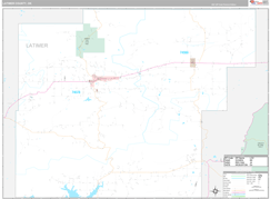 Latimer County, OK Digital Map Premium Style