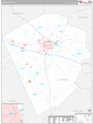 Laurens County, GA Digital Map Premium Style