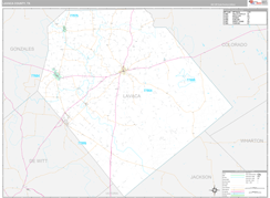 Lavaca County, TX Digital Map Premium Style