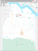 Lawrence County, AL Digital Map Premium Style