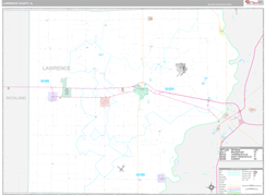 Lawrence County, IL Digital Map Premium Style