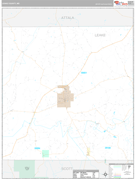 Leake County, MS Digital Map Premium Style