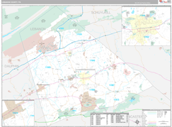 Lebanon County, PA Digital Map Premium Style