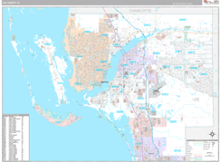 Lee County, FL Digital Map Premium Style