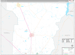 Lee County, GA Digital Map Premium Style