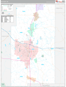 Lee County, MS Digital Map Premium Style