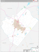 Lee County, NC Digital Map Premium Style