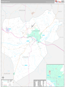 Lenoir County, NC Digital Map Premium Style