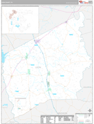 Leon County, TX Digital Map Premium Style