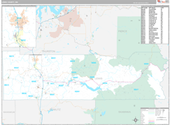 Lewis County, WA Digital Map Premium Style