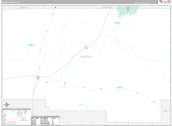 Lincoln County, ID Digital Map Premium Style