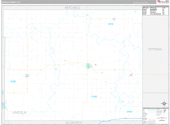 Lincoln County, KS Digital Map Premium Style