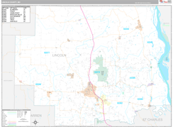 Lincoln County, MO Digital Map Premium Style