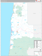 Lincoln County, OR Digital Map Premium Style