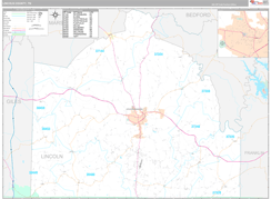 Lincoln County, TN Digital Map Premium Style