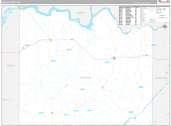 Lincoln County, WA Digital Map Premium Style