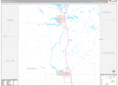 Lincoln County, WI Digital Map Premium Style