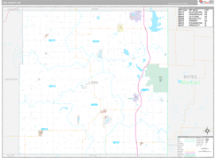 Linn County, KS Digital Map Premium Style