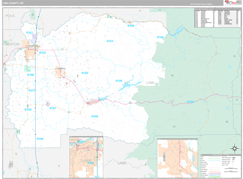 Linn County, OR Digital Map Premium Style