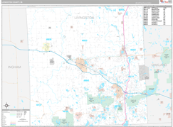 Livingston County, MI Digital Map Premium Style